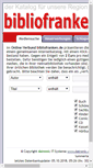 Mobile Screenshot of bibliofranken.de
