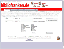 Tablet Screenshot of bibliofranken.de